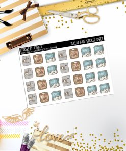 Deco Mini DD194, Planner Stickers, Bullet Journal, Functional Planner Stickers, Stationary Stickers
