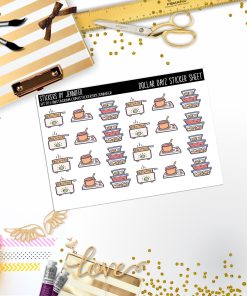 Deco Mini DD197, Planner Stickers, Bullet Journal, Functional Planner Stickers, Stationary Stickers