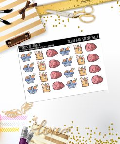Deco Mini DD198, Planner Stickers, Bullet Journal, Functional Planner Stickers, Stationary Stickers