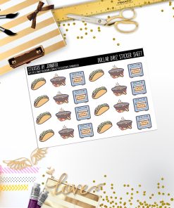 Deco Mini DD199, Planner Stickers, Bullet Journal, Functional Planner Stickers, Stationary Stickers