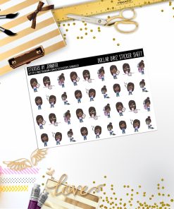 Deco Mini DD201, Planner Stickers, Bullet Journal, Functional Planner Stickers, Stationary Stickers
