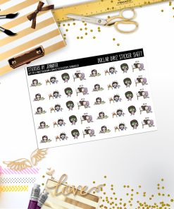 Deco Mini DD203, Planner Stickers, Bullet Journal, Functional Planner Stickers, Stationary Stickers