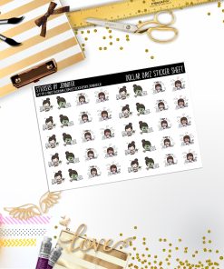 Deco Mini DD204, Planner Stickers, Bullet Journal, Functional Planner Stickers, Stationary Stickers