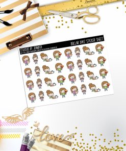 Deco Mini DD207, Planner Stickers, Bullet Journal, Functional Planner Stickers, Stationary Stickers