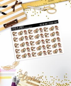 Deco Mini DD211, Planner Stickers, Bullet Journal, Functional Planner Stickers, Stationary Stickers