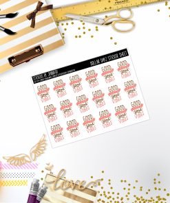 Deco Mini DD213, Planner Stickers, Bullet Journal, Functional Planner Stickers, Stationary Stickers