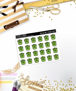 Deco Mini DD236, Planner Stickers, Bullet Journal, Functional Planner Stickers, Stationary Stickers