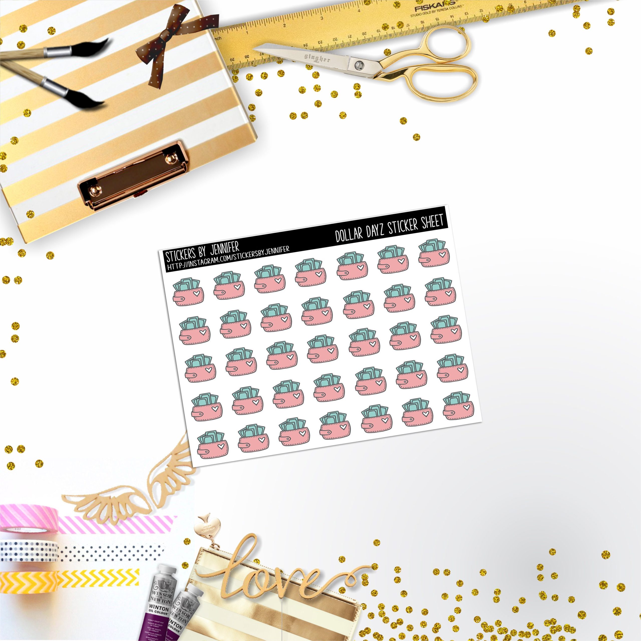 Deco Mini DD285 Planner Stickers, Bullet Journal, Functional Planner Stickers, Stationary Stickers