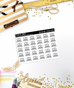 Deco Mini DD294 Planner Stickers, Bullet Journal, Functional Planner Stickers, Stationary Stickers