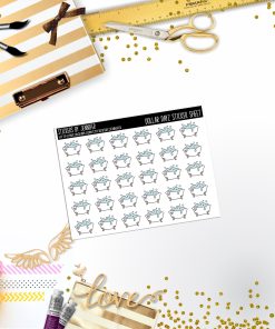 Deco Mini DD301 Planner Stickers, Bullet Journal, Functional Planner Stickers, Stationary Stickers