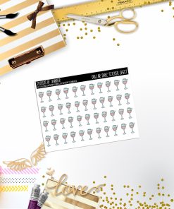 Deco Mini DD314 Planner Stickers, Bullet Journal, Functional Planner Stickers, Stationary Stickers