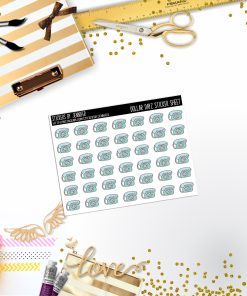 Deco Mini DD321 Planner Stickers, Bullet Journal, Functional Planner Stickers, Stationary Stickers