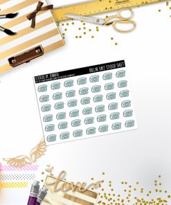 Deco Mini DD322 Planner Stickers, Bullet Journal, Functional Planner Stickers, Stationary Stickers