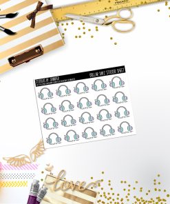 Deco Mini DD337 Planner Stickers, Bullet Journal, Functional Planner Stickers, Stationary Stickers