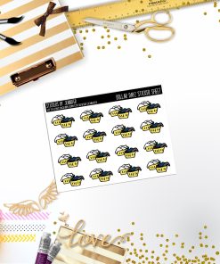 Deco Mini DD344 Planner Stickers, Bullet Journal, Functional Planner Stickers, Stationary Stickers
