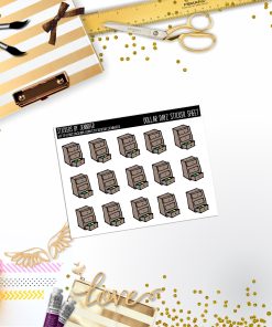 Deco Mini DD345 Planner Stickers, Bullet Journal, Functional Planner Stickers, Stationary Stickers