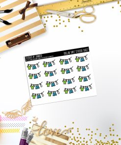 Deco Mini DD354 Planner Stickers, Bullet Journal, Functional Planner Stickers, Stationary Stickers