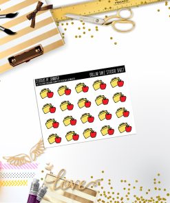 Deco Mini DD357 Planner Stickers, Bullet Journal, Functional Planner Stickers, Stationary Stickers