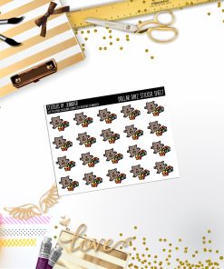 Deco Mini DD362 Planner Stickers, Bullet Journal, Functional Planner Stickers, Stationary Stickers