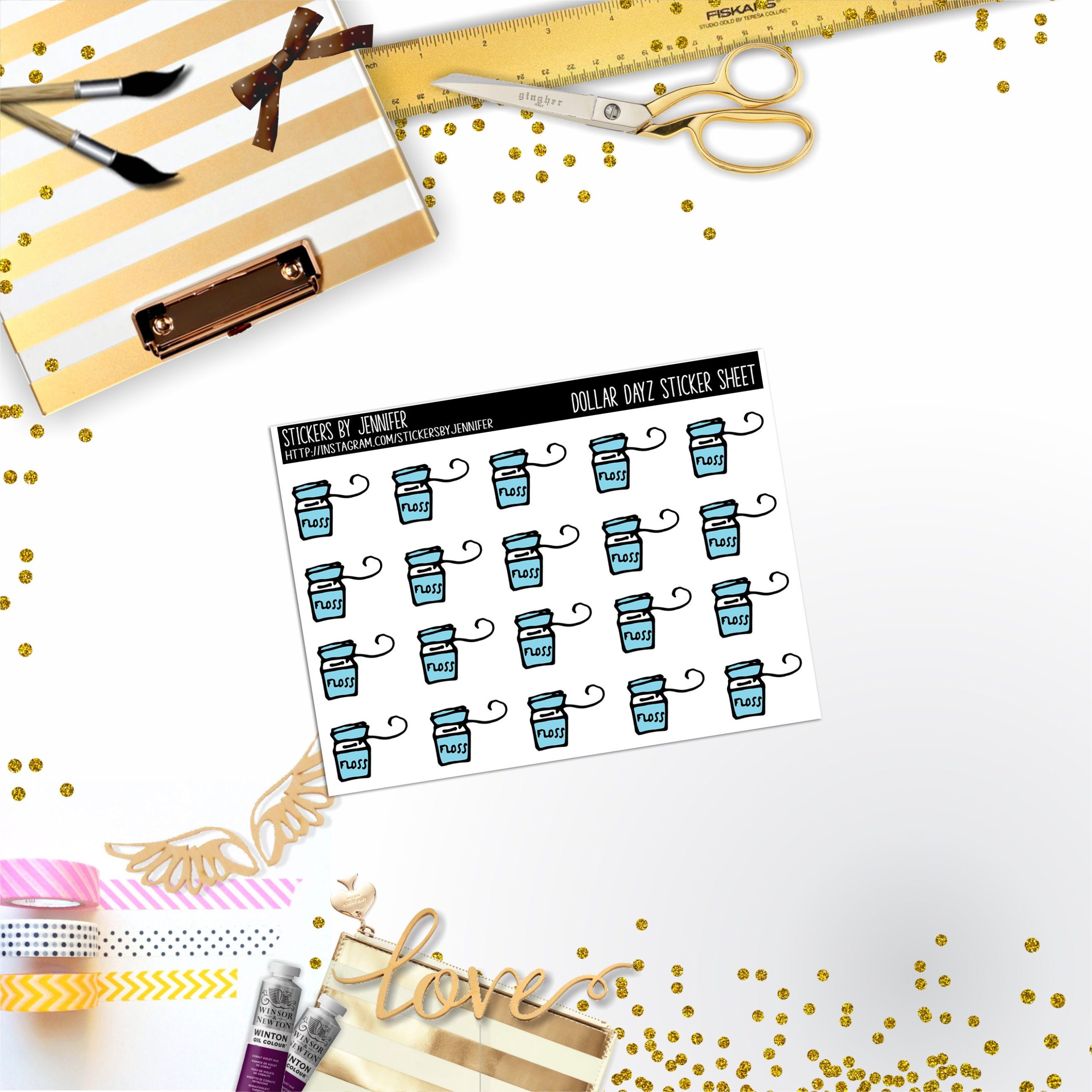 Deco Mini DD363 Planner Stickers, Bullet Journal, Functional Planner Stickers, Stationary Stickers