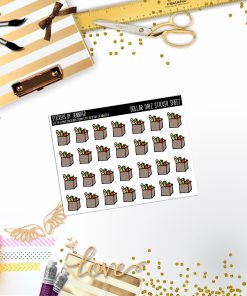 Deco Mini DD384 Planner Stickers, Bullet Journal, Functional Planner Stickers, Stationary Stickers