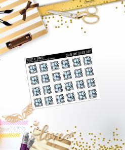 Deco Mini DD386 Planner Stickers, Bullet Journal, Functional Planner Stickers, Stationary Stickers