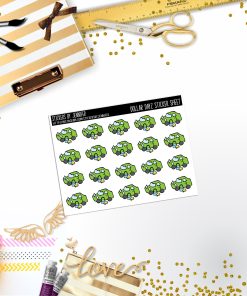 Deco Mini DD391 Planner Stickers, Bullet Journal, Functional Planner Stickers, Stationary Stickers