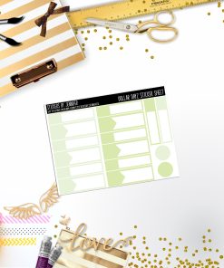 Deco Mini DD407 Planner Stickers, Bullet Journal, Functional Planner Stickers, Stationary Stickers