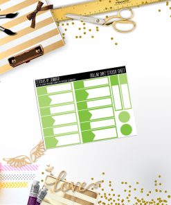 Deco Mini DD409 Planner Stickers, Bullet Journal, Functional Planner Stickers, Stationary Stickers