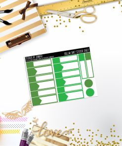 Deco Mini DD410 Planner Stickers, Bullet Journal, Functional Planner Stickers, Stationary Stickers