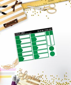 Deco Mini DD411 Planner Stickers, Bullet Journal, Functional Planner Stickers, Stationary Stickers