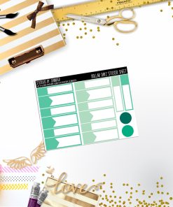 Deco Mini DD413 Planner Stickers, Bullet Journal, Functional Planner Stickers, Stationary Stickers