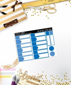 Deco Mini DD419 Planner Stickers, Bullet Journal, Functional Planner Stickers, Stationary Stickers