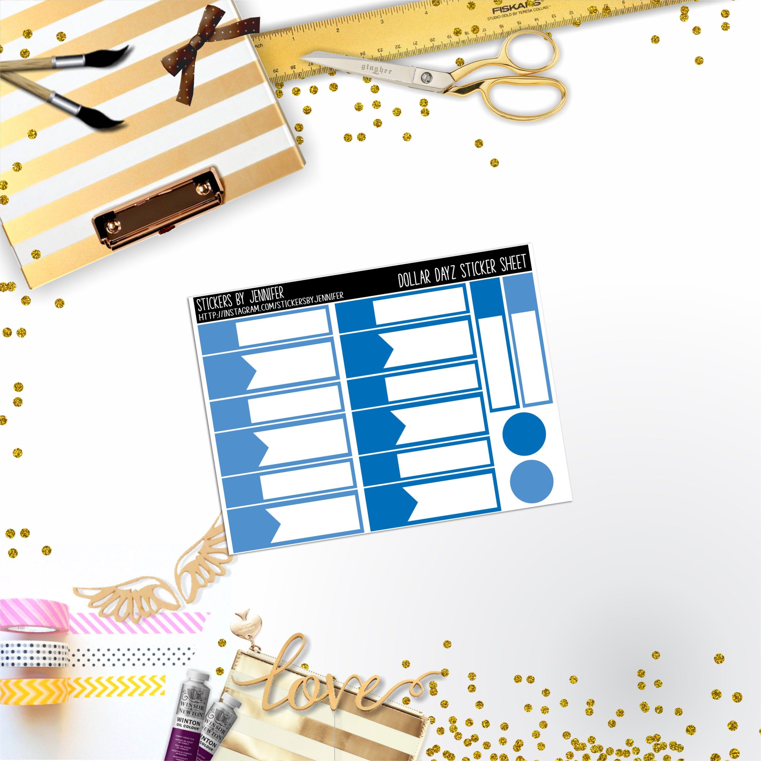 Deco Mini DD419 Planner Stickers, Bullet Journal, Functional Planner Stickers, Stationary Stickers