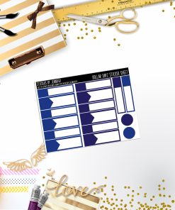 Deco Mini DD421 Planner Stickers, Bullet Journal, Functional Planner Stickers, Stationary Stickers