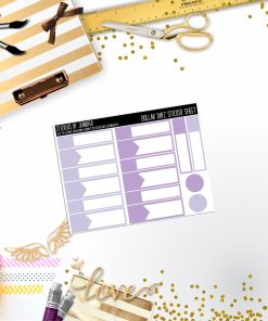 Deco Mini DD424 Planner Stickers, Bullet Journal, Functional Planner Stickers, Stationary Stickers