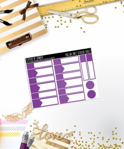 Deco Mini DD427 Planner Stickers, Bullet Journal, Functional Planner Stickers, Stationary Stickers