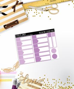 Deco Mini DD428 Planner Stickers, Bullet Journal, Functional Planner Stickers, Stationary Stickers