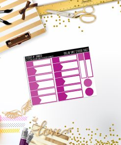 Deco Mini DD431 Planner Stickers, Bullet Journal, Functional Planner Stickers, Stationary Stickers