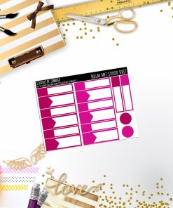 Deco Mini DD432 Planner Stickers, Bullet Journal, Functional Planner Stickers, Stationary Stickers