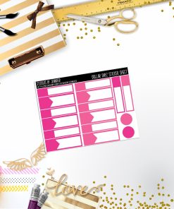 Deco Mini DD433 Planner Stickers, Bullet Journal, Functional Planner Stickers, Stationary Stickers