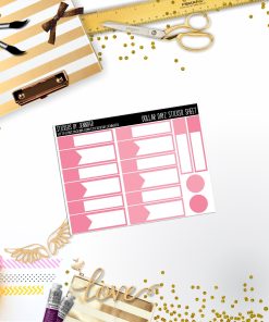 Deco Mini DD434 Planner Stickers, Bullet Journal, Functional Planner Stickers, Stationary Stickers