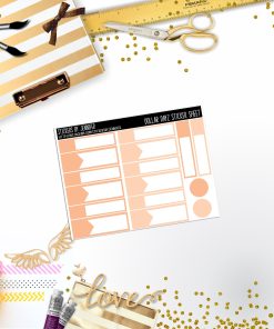 Deco Mini DD440 Planner Stickers, Bullet Journal, Functional Planner Stickers, Stationary Stickers