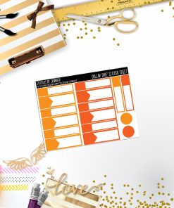 Deco Mini DD442 Planner Stickers, Bullet Journal, Functional Planner Stickers, Stationary Stickers