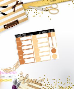 Deco Mini DD444 Planner Stickers, Bullet Journal, Functional Planner Stickers, Stationary Stickers