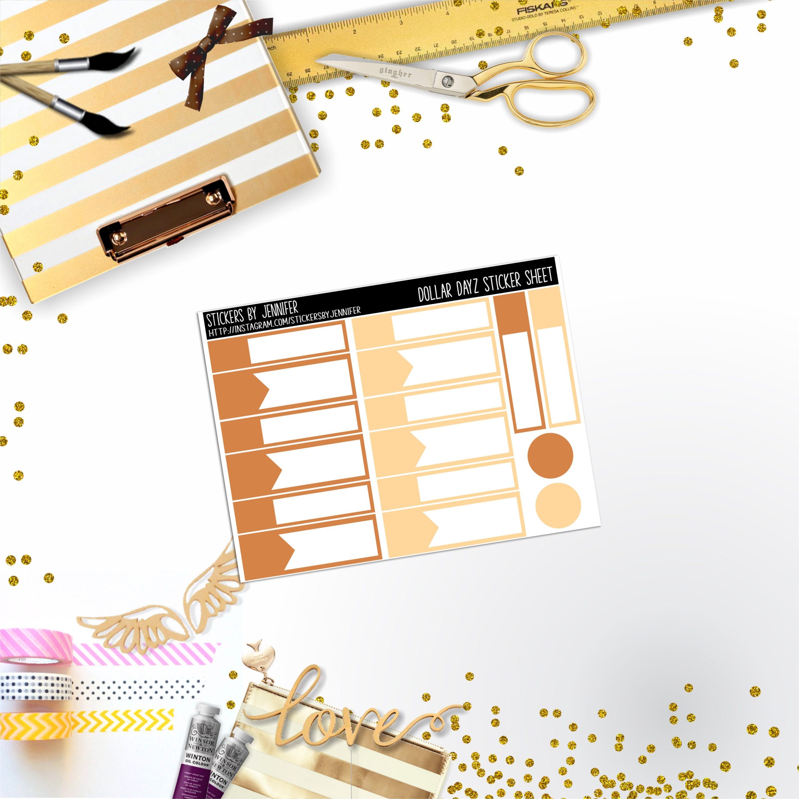 Deco Mini DD444 Planner Stickers, Bullet Journal, Functional Planner Stickers, Stationary Stickers