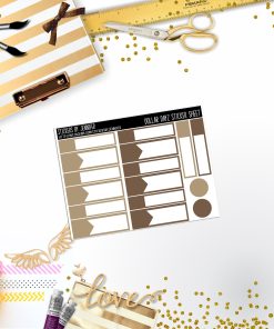 Deco Mini DD446 Planner Stickers, Bullet Journal, Functional Planner Stickers, Stationary Stickers