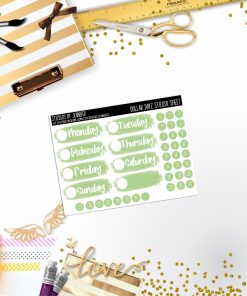 Deco Mini DD464 Planner Stickers, Bullet Journal, Functional Planner Stickers, Stationary Stickers