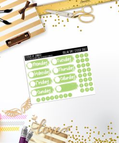 Deco Mini DD466 Planner Stickers, Bullet Journal, Functional Planner Stickers, Stationary Stickers