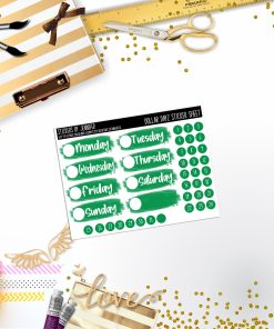 Deco Mini DD471 Planner Stickers, Bullet Journal, Functional Planner Stickers, Stationary Stickers